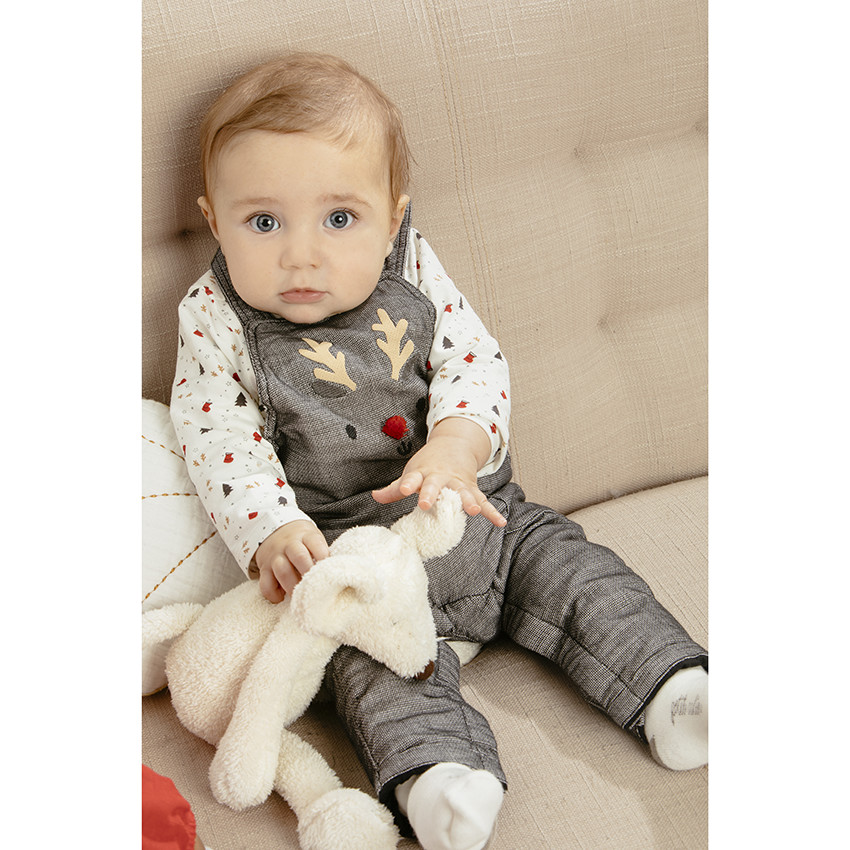 Sous-pull col cheminée à imprimé esprit Noël all-over 