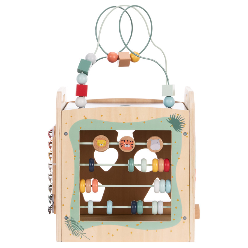 Κύβος δραστηριοτήτων XXL από ξύλο Happy Wild 