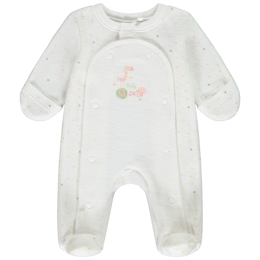 Βελουτέ υπνόσακος με κεντήματα για πρόωρα μωρά 