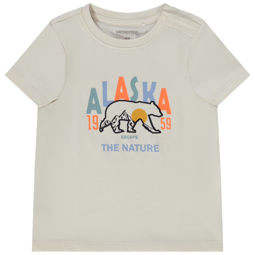 T-shirt manches courtes print fantaisie pour bébé garçon 