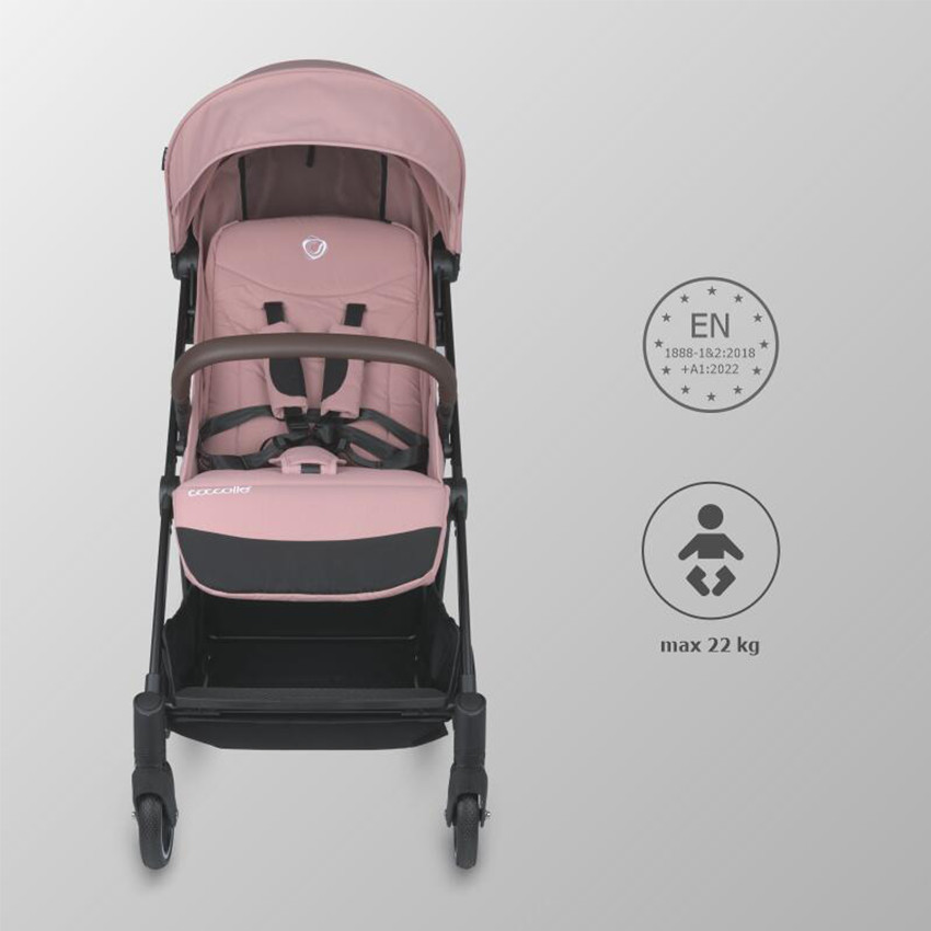 Καρότσι Με Αυτόματο Κλείσιμο Coccolle Melia/Blush Rose 