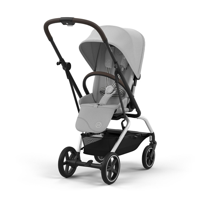 Καρότσι με περιστρεφόμενο κάθισμα Eezy S Twist+ 2 ασημί/γκρι ομίχλη 