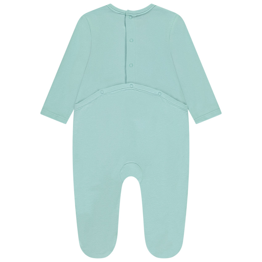 Φορμάκι μονόχρωμο με κέντημα ζώου για αγόρι 