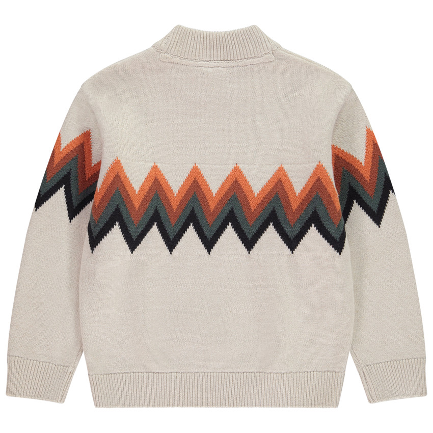 Πουλόβερ ζιβάγκο με σχέδιο σε jacquard για αγόρι 