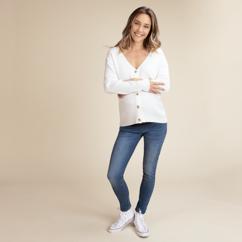 Ζακέτα ενήλικα πλεκτή κοτλέ με ανοιχτούς ώμους 