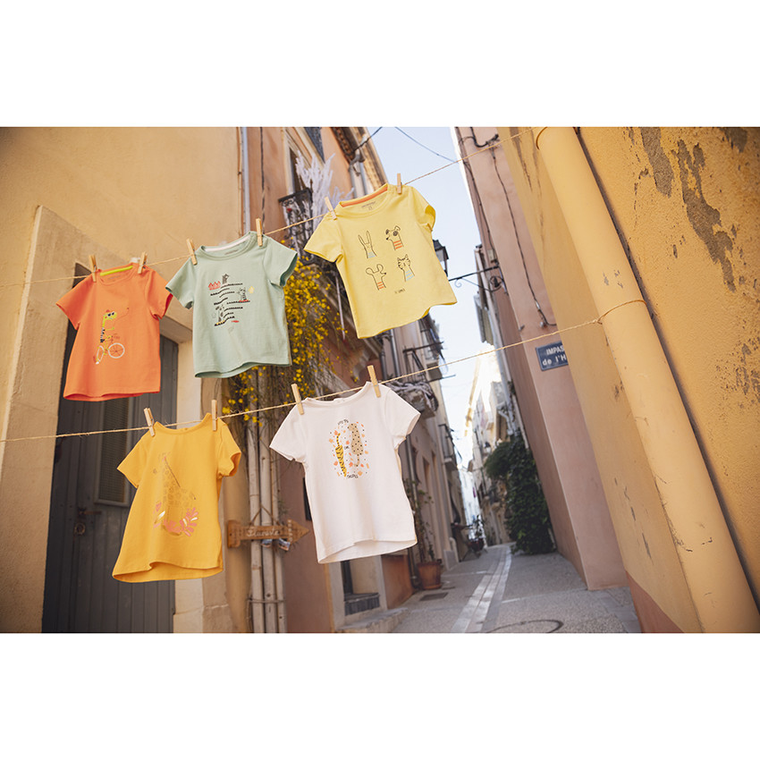 Κοντομάνικο μπλουζάκι με σχέδιο ζώων για μωρό αγόρι 