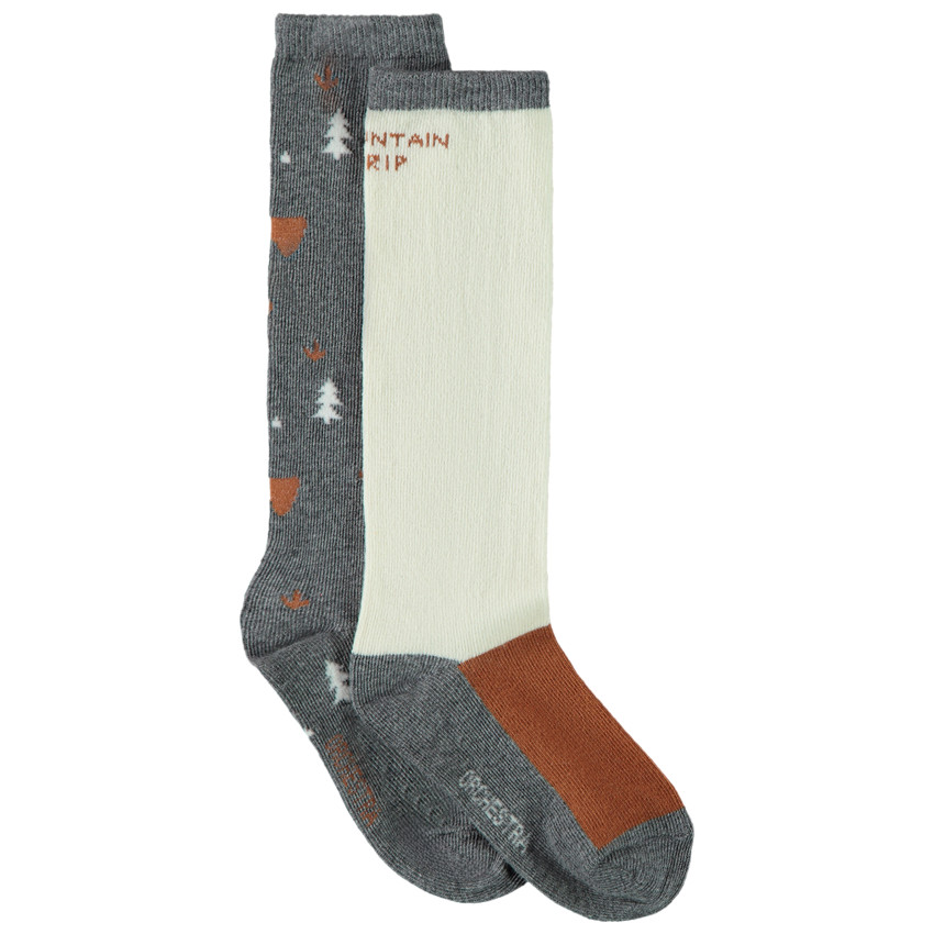 Σετ 2 ζευγαριών ψηλών κάλτσων φαντασίας για αγόρι 