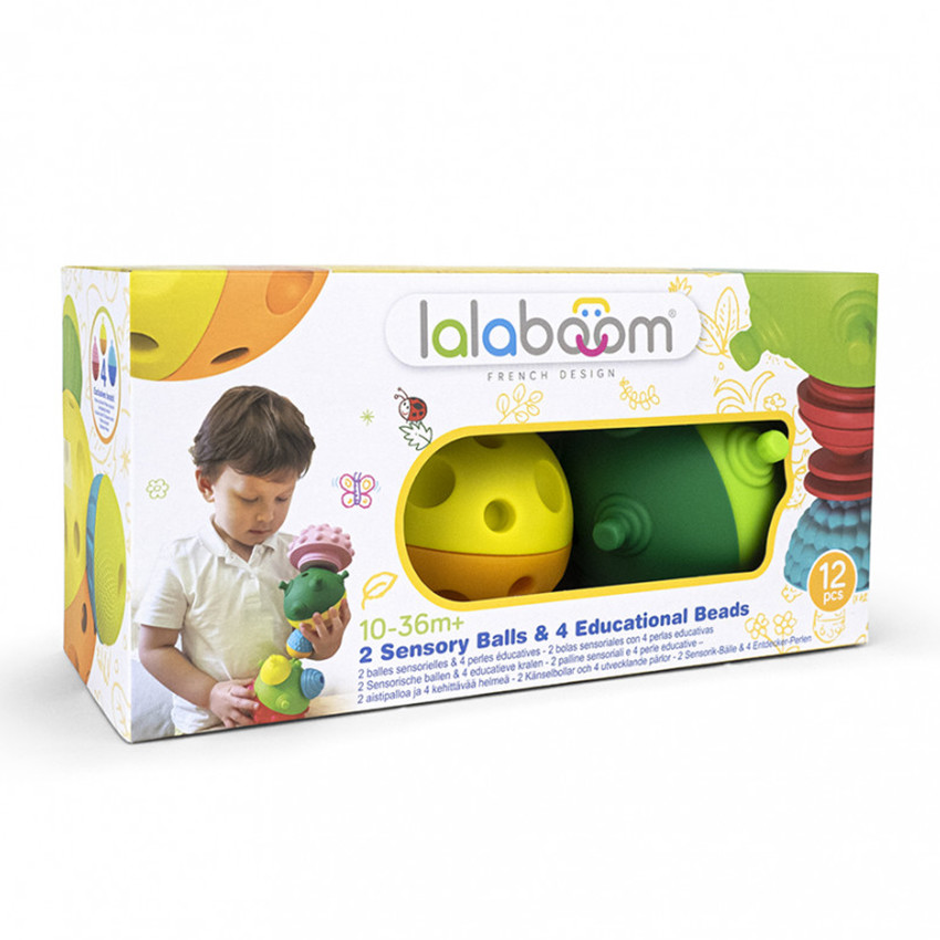 Βρεφικό παιχνίδι 2 Μπάλες αφής 8τεμ. χάντρες lalaboom   Additional  Βρεφικό παιχνίδι 2 Μπάλες αφής 8τεμ. χάντρες lalaboom