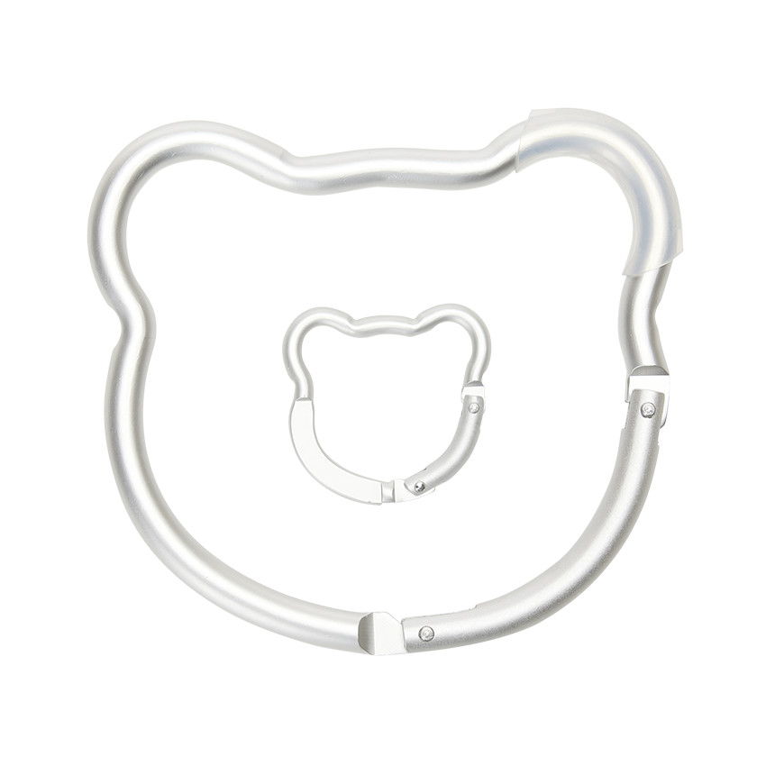 Σετ από 2 γάντζους Αρκούδα για καρότσι, γκρι 