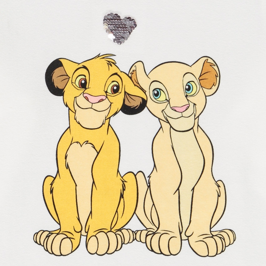 T-shirt manches longues en jersey print Le Roi Lion Disney pour fille Main T-shirt manches longues en jersey print Le Roi Lion Disney pour fille