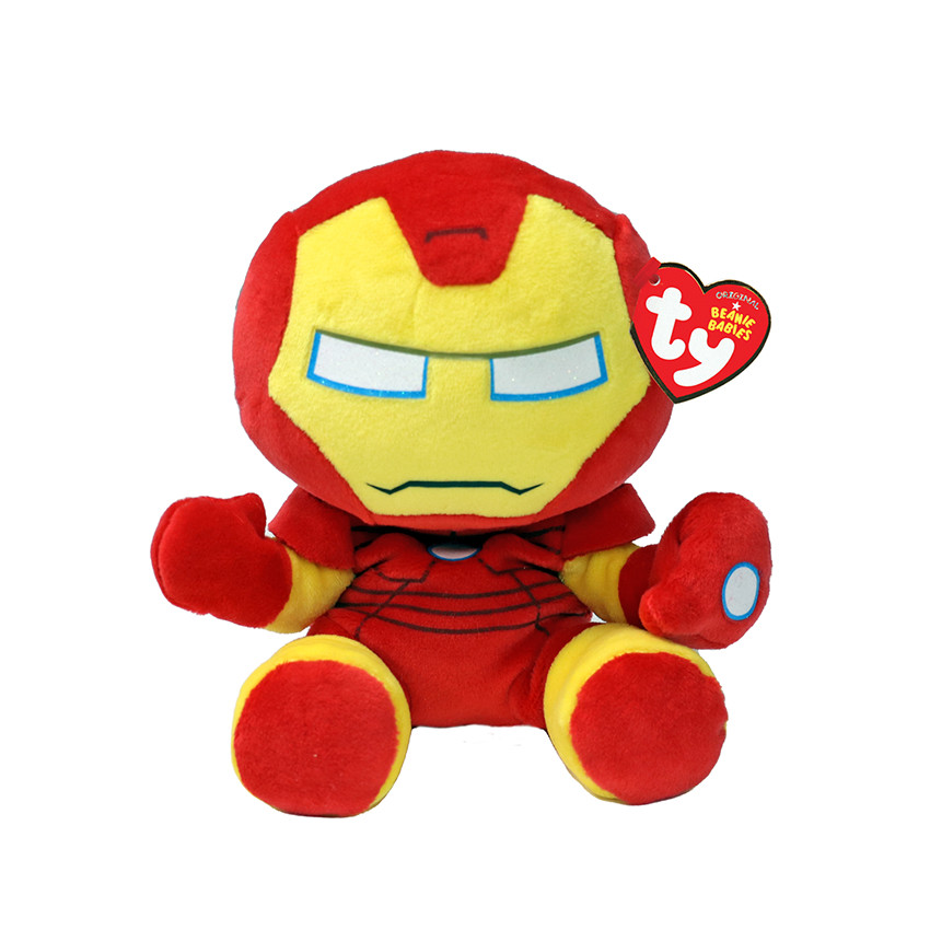Peluche Beanie Babies Marvel 15 cm Iron Man tout doux 