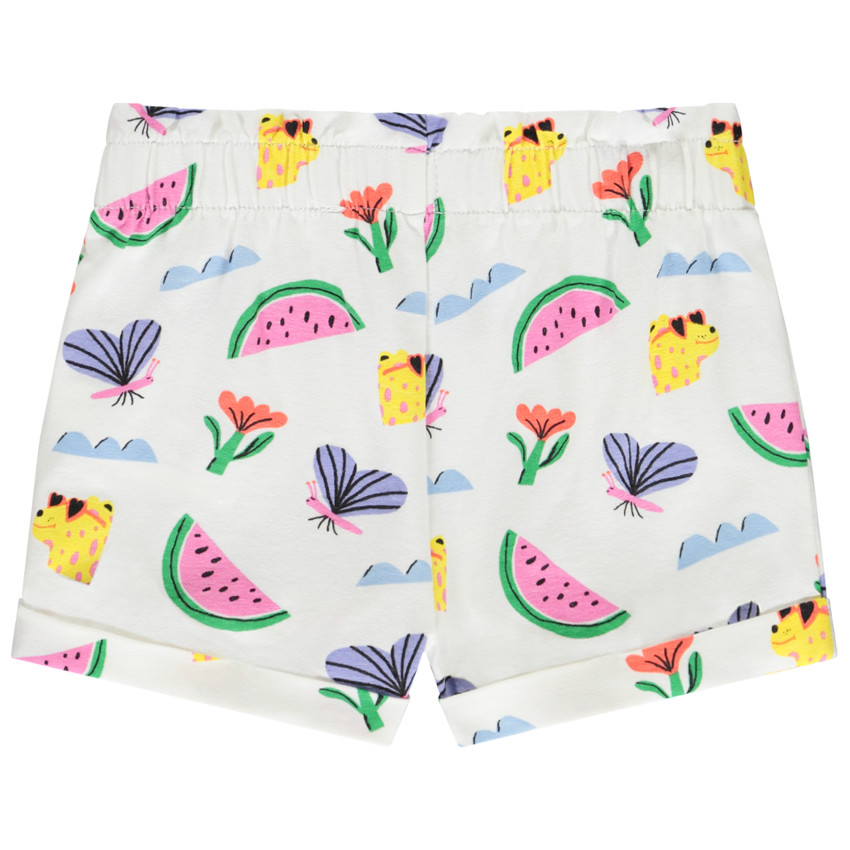 Σορτς από jersey με φαντεζί σχέδιο για bebe κορίτσι 