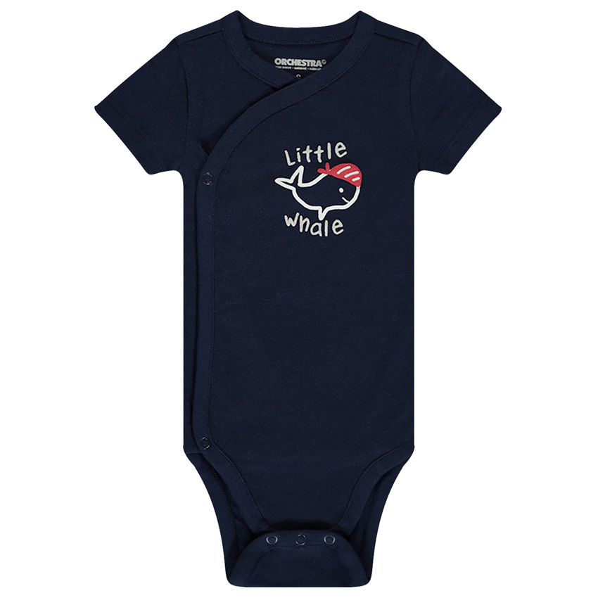 Σετ από 7 κοντομάνικα μπλουζάκια με σχέδιο φάλαινας για μωρό αγόρι με διαφορετικά ανοίγματα ανάλογα με την ηλικία 