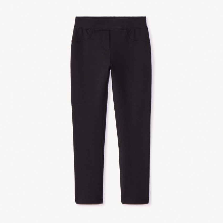 Jegging σε ύφασμα molleton μονόχρωμο για κορίτσι 