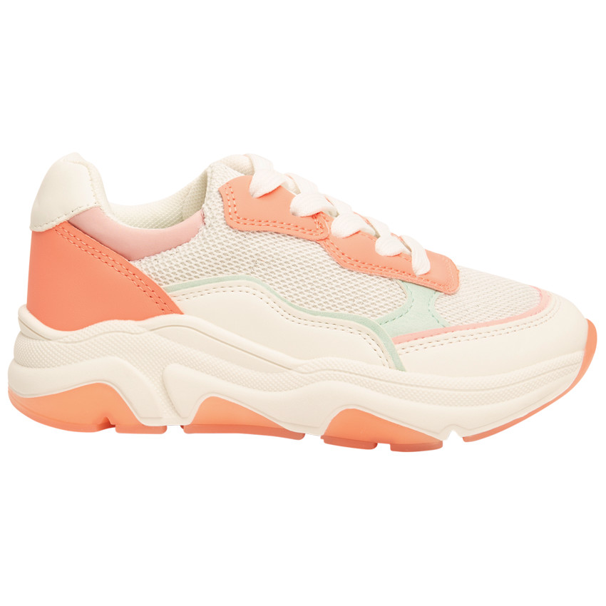 Αθλητικά παπούτσια με ενισχύσεις και mesh για κορίτσι 