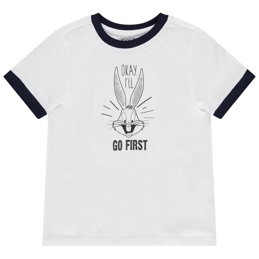 Κοντομάνικη μπλούζα από βιολογικό βαμβάκι με στάμπα Bugs Bunny της Looney Tunes 