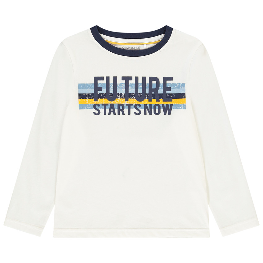 T-shirt manches longues en jersey print fantaisie Main T-shirt manches longues en jersey print fantaisie