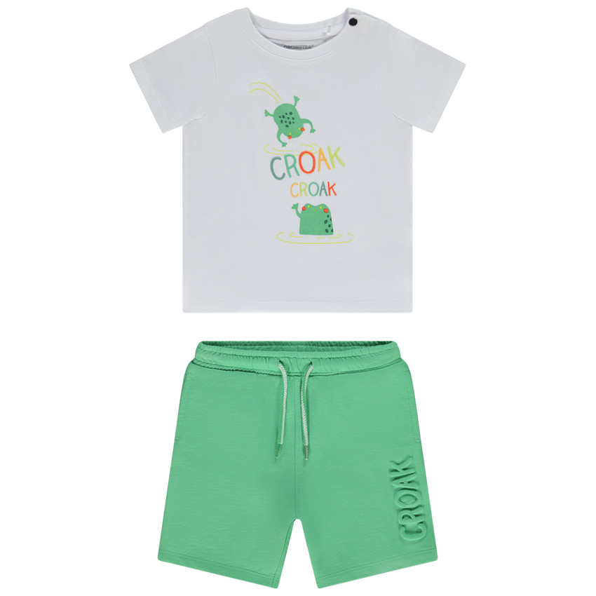 Σετ 2 τεμαχίων t-shirt printé + βερμούδα με ανάγλυφο σχέδιο για bebe αγόρι  Additional Σετ 2 τεμαχίων t-shirt printé + βερμούδα με ανάγλυφο σχέδιο για bebe αγόρι