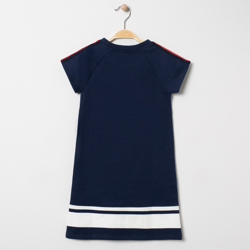 Φόρεμα molleton με μήνυμα και  καρδιά με glitter για κορίτσι 