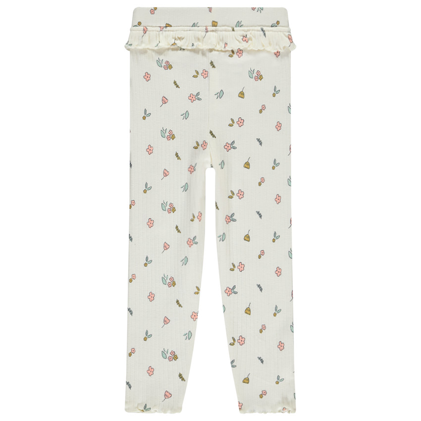 Μακρύ σλιπ με βολάν και φαντεζί σχέδιο για bebe κορίτσι 