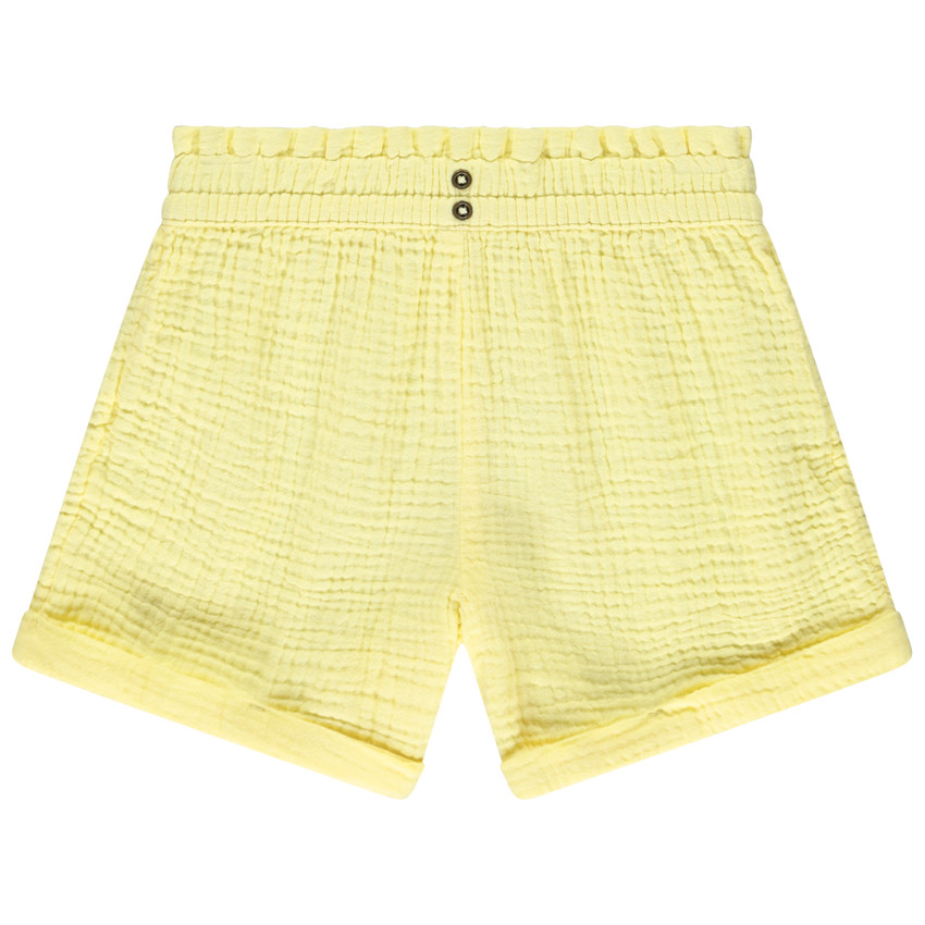 Σορτς μονόχρωμο από διπλή γάζα για κορίτσι 