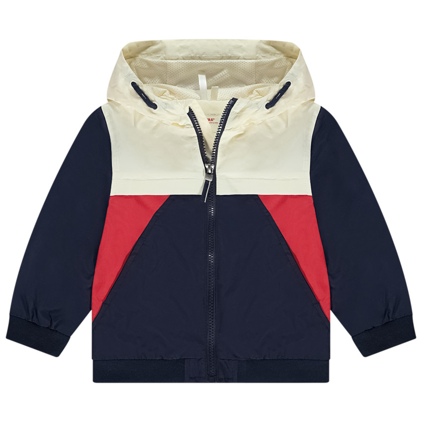 Αντιανεμικό retro effet color block για bébé αγόρι 