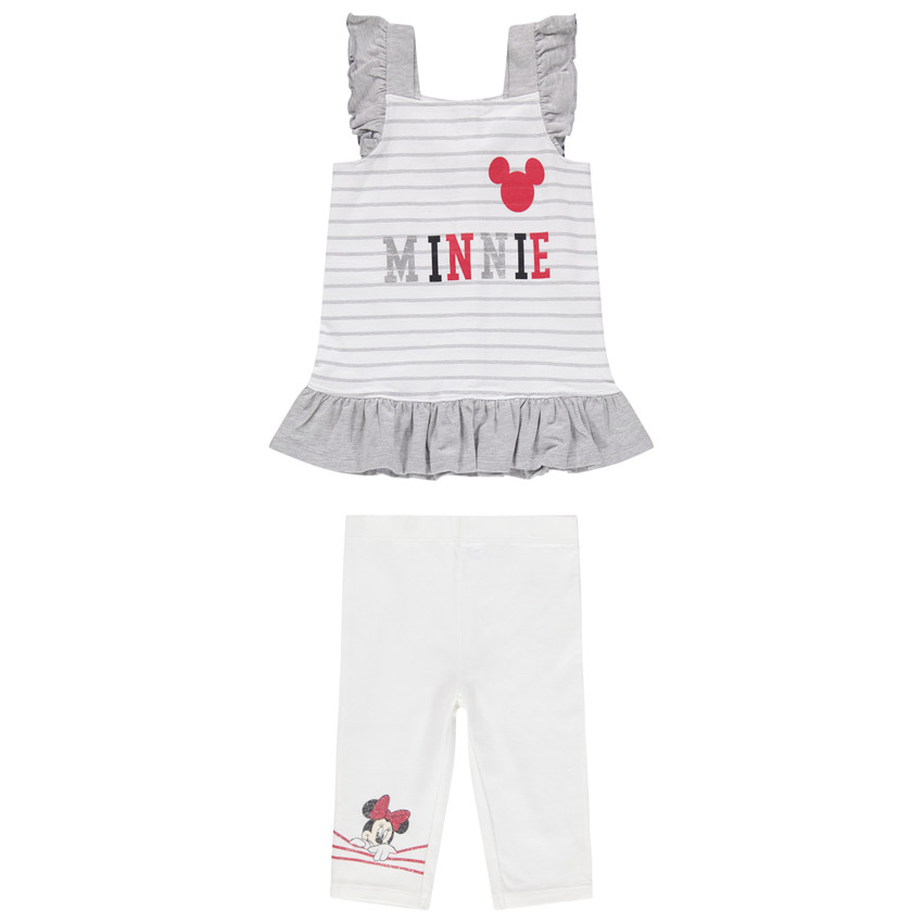 Σύνολο με τουνίκ και παντελόνι-κολάν με στάμπα Minnie της Disney 