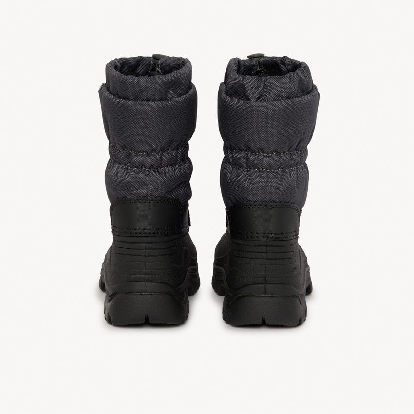 Après-ski zippés bicolores à badge gomme pour garçon 