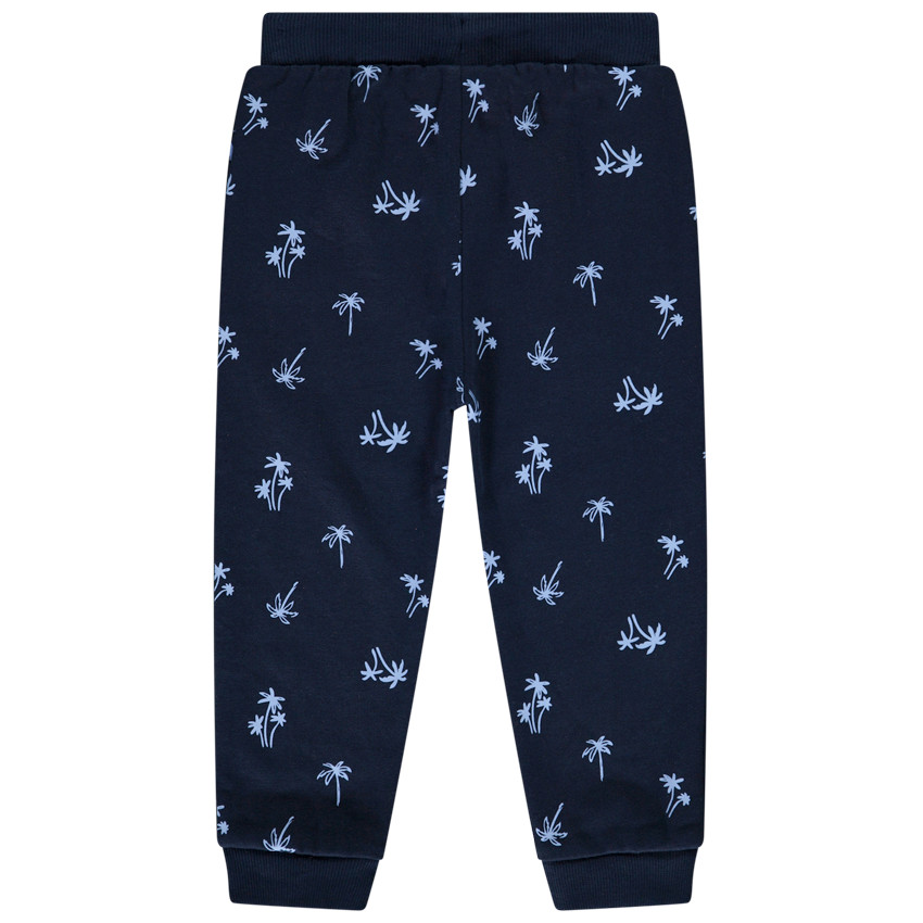 Τζόγκινγκ molleton με print παλάμες για bebe αγόρι 