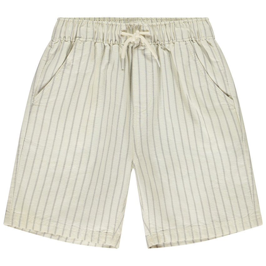 Βερμούδα από πάνινο ύφασμα με ρίγες για αγόρι 