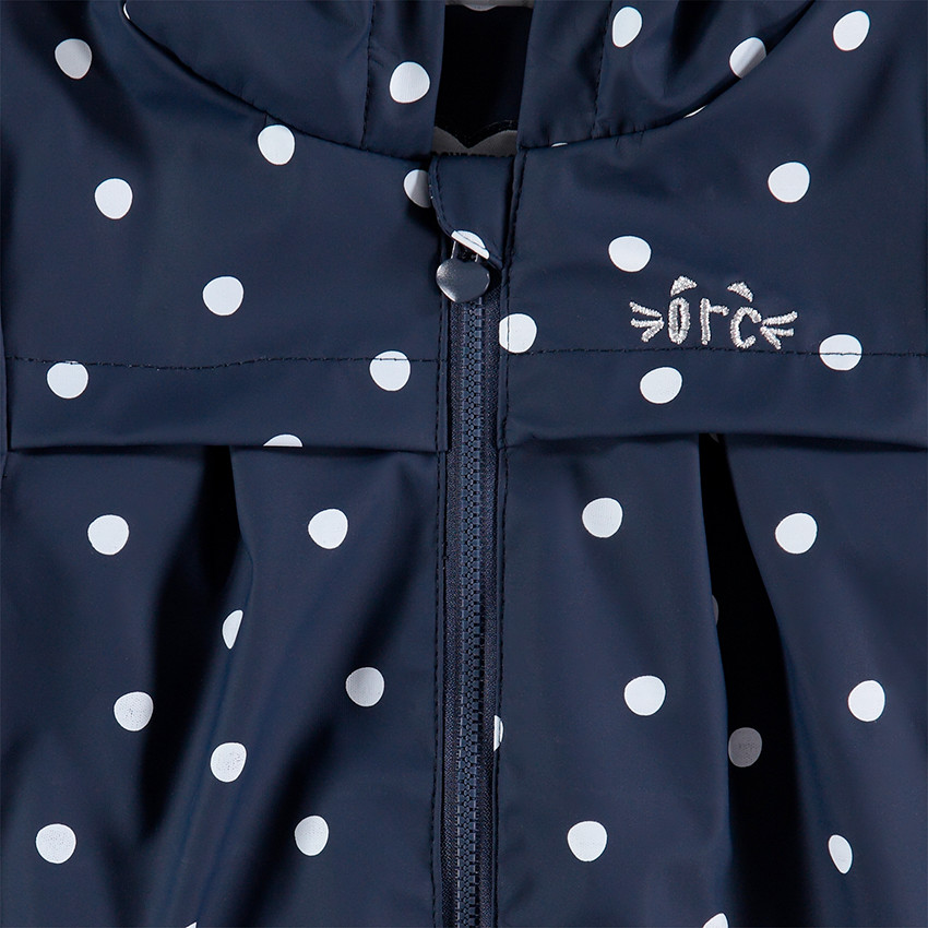 Παρκά από καουτσούκ πουά με επένδυση ζέρσεϊ 