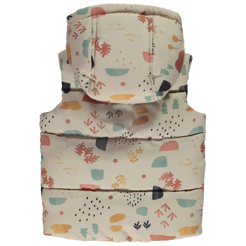 Γιλέτ με κουκούλα και φαντεζί σχέδιο για μωρό αγόρι 