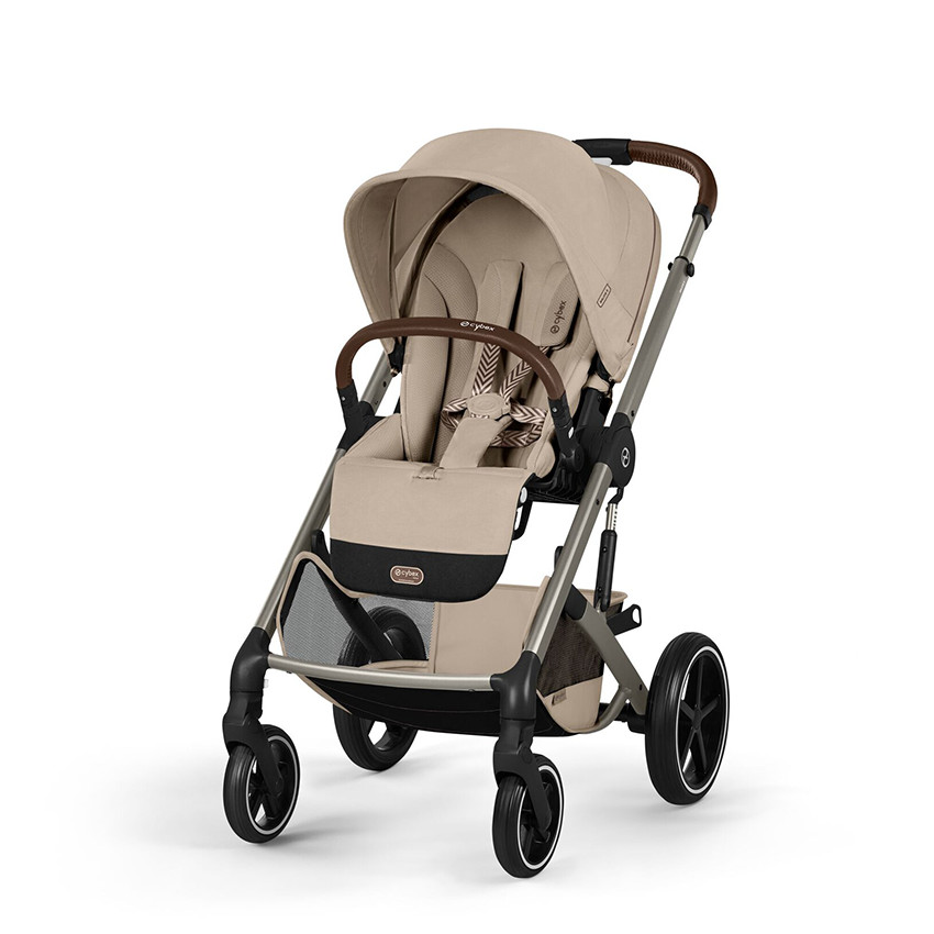 Cybex Balios S Lux Σύστημα Μεταφοράς 2-Σε-1 Με Πτυσσόμενο Πορτ Μπεμπέ Almond Beige 