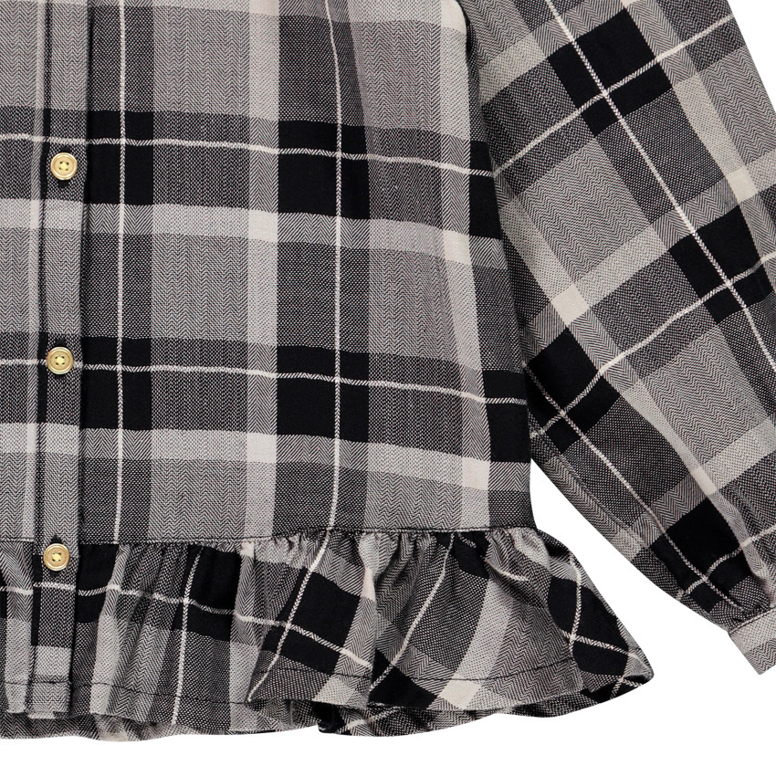 Πουκάμισο μακρυμάνικο καρό για κορίτσι 