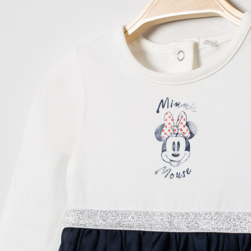 Φόρεμα μακρυμάνικο effet 2 σε 1 Minnie Disney 