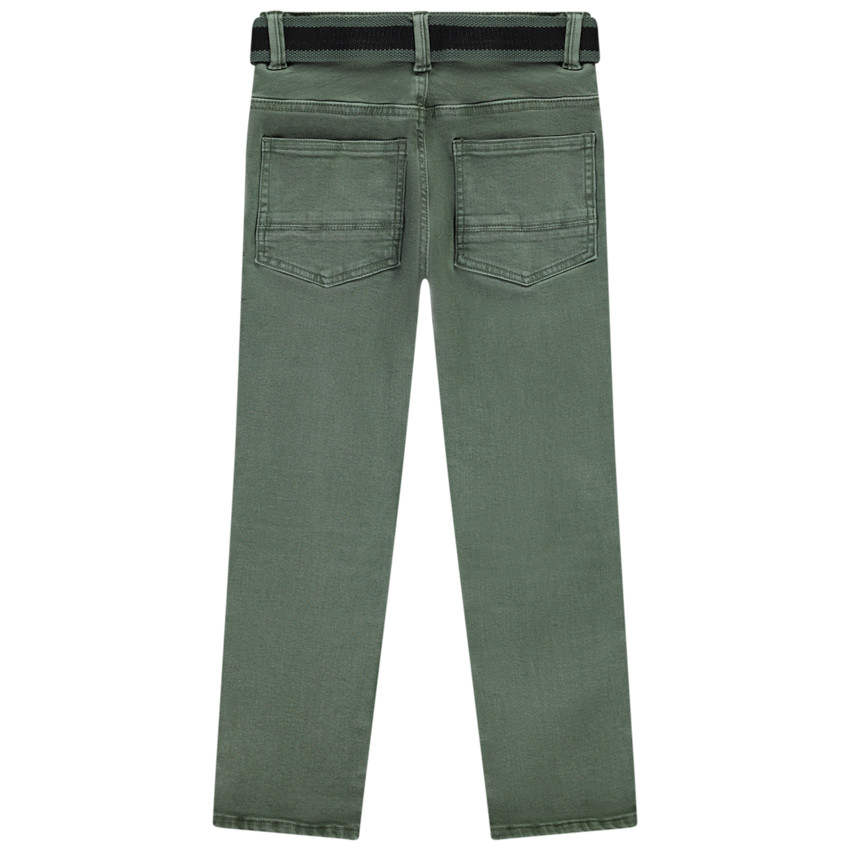 Jean droit avec ceinture amovible garçon 