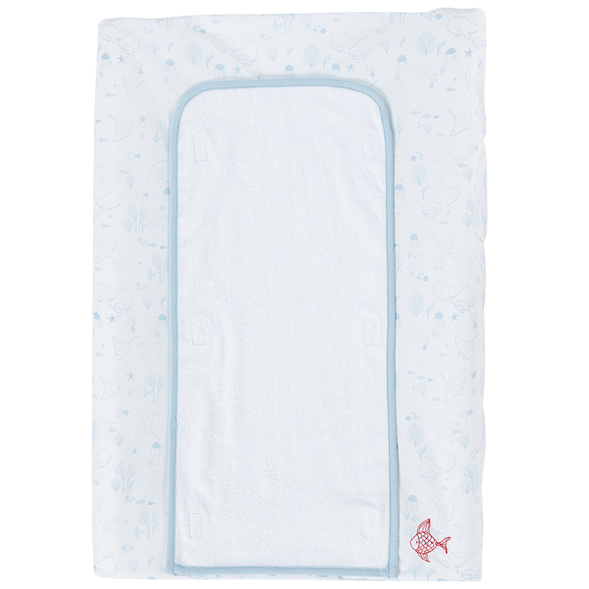 Κάλυμμα στρώματος αλλαξιέρας από βαμβάκι Pretty sea 