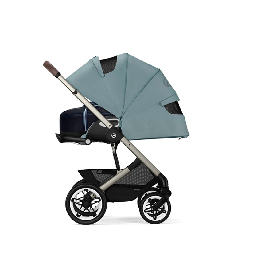 Καρότσι Talos S Lux με μεταλλικό σκελετό σε ταμπά - Σκυ blue 