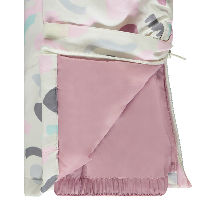 Παντελόνι σκι με σχέδιο arty και τιράντες για κορίτσι 