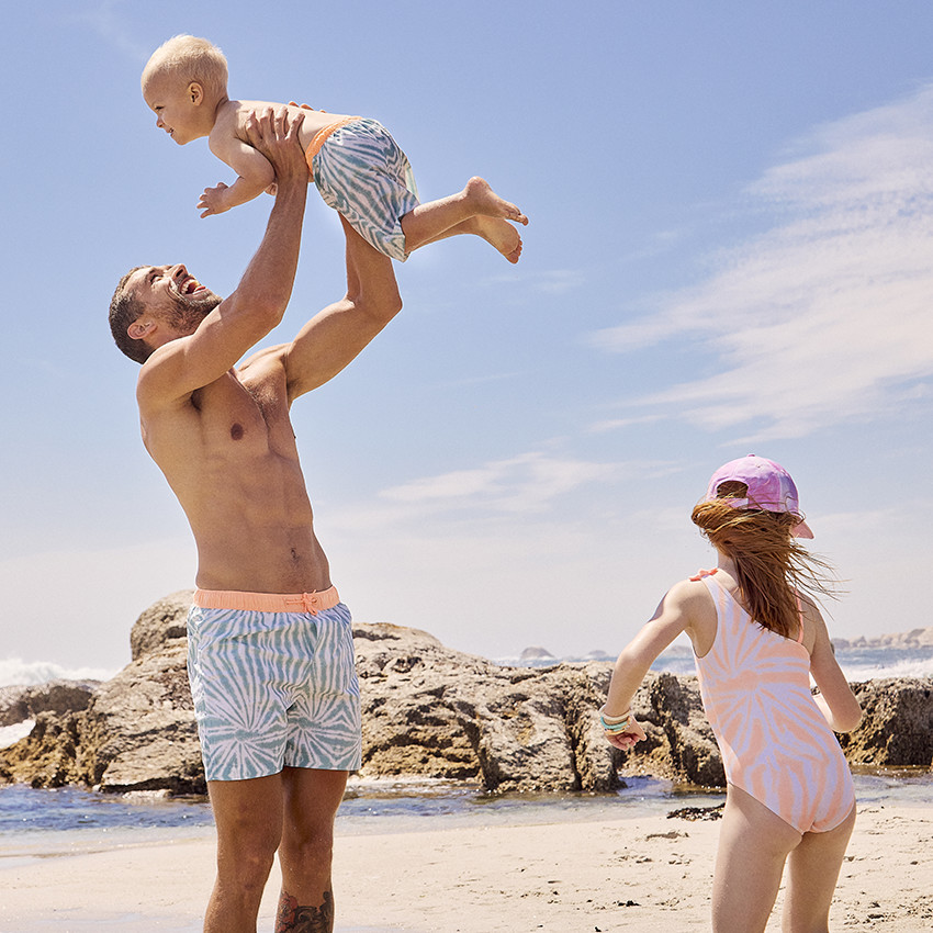 Σορτς de bain effet tie & dye για bebe αγόρι 