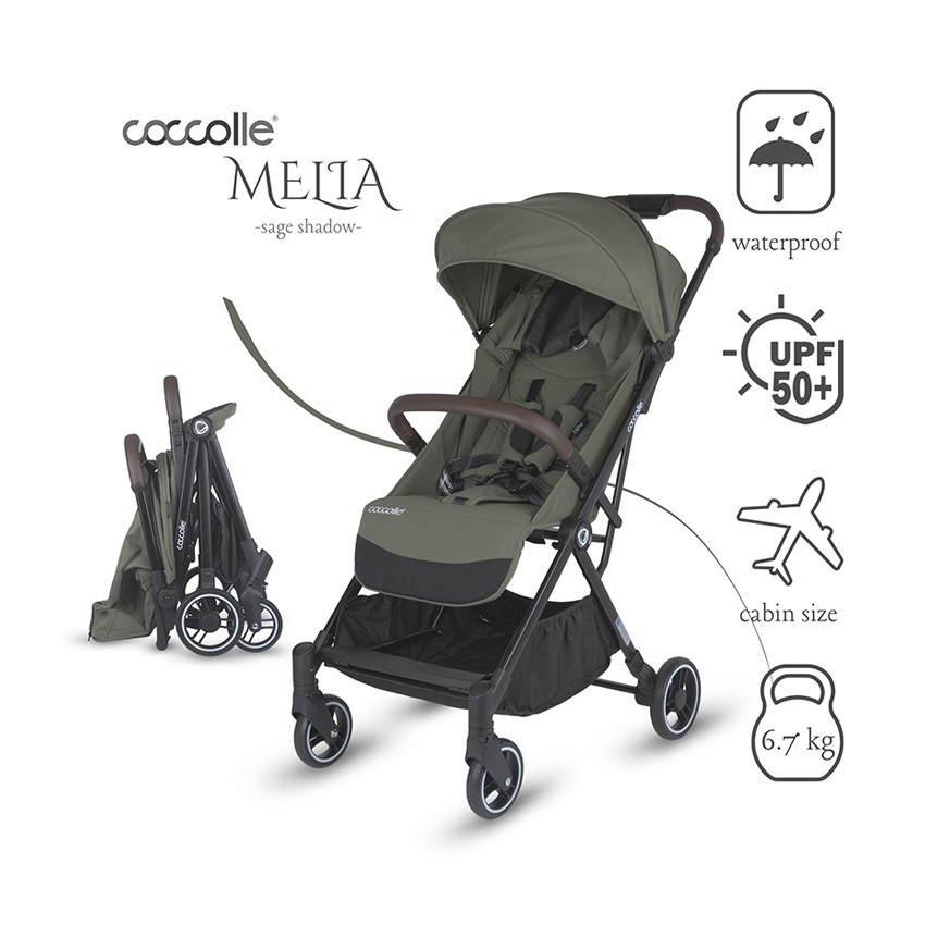 Καρότσι Με Αυτόματο Κλείσιμο Coccolle Melia/Sage Shadow 