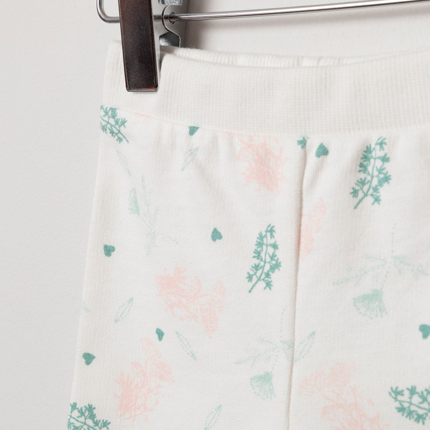 Ensemble tunique rose et legging imprimé 