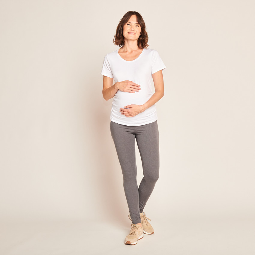 Λεγκινγκ σλιμ με ψηλή ζώνη μονόχρωμο για γυναίκες 