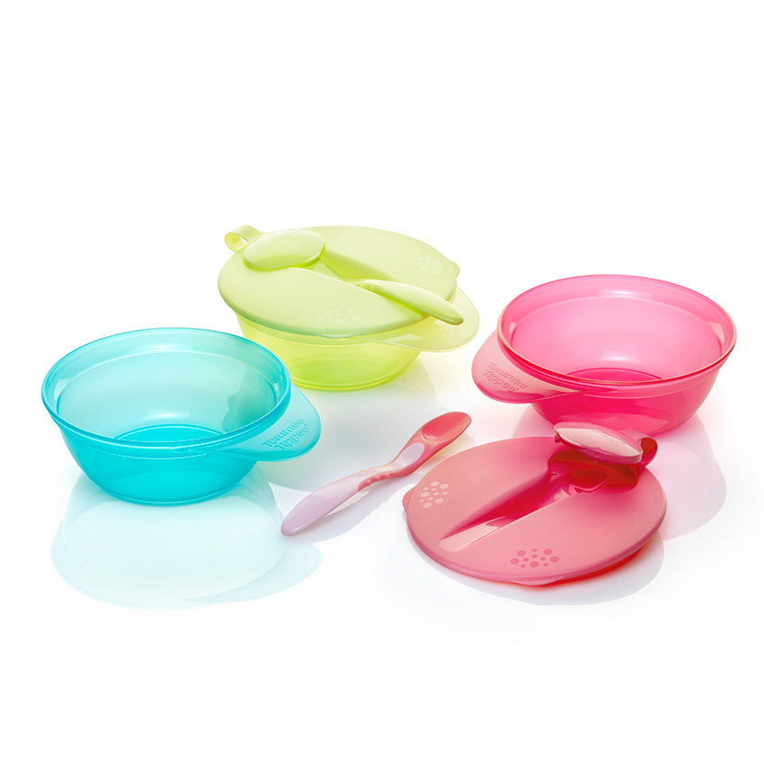 Σετ Μπoλ Φαγητου-Προστατευτικο Καλυμα&Κουταλι 7M+ TOMMEE TIPPEE 