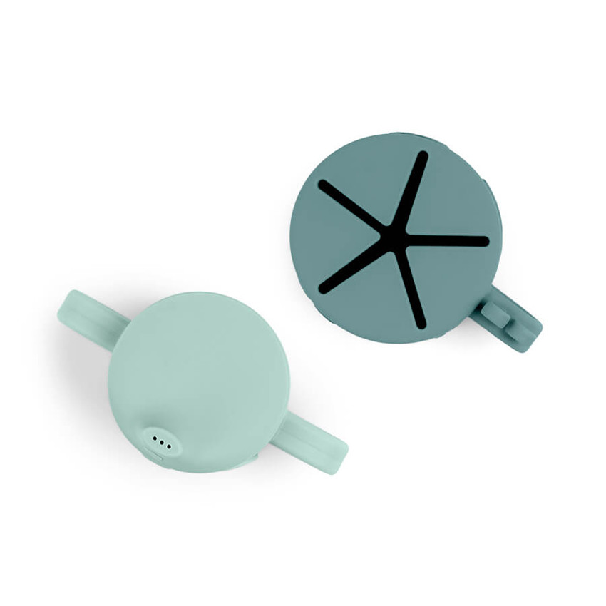 Σετ 2 ποτηριών από βαμβακερή σιλικόνη Deer friends μπλε 