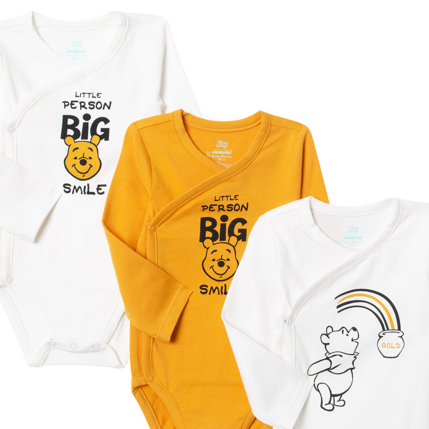 Σετ από 3 bodies μακρυμάνικα σχέδιο Winnie l’Ourson Disney  Additional Σετ από 3 bodies μακρυμάνικα σχέδιο Winnie l’Ourson Disney