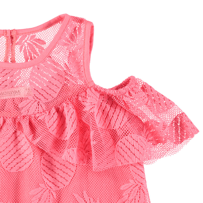 Αμάνικο top με βολάν 