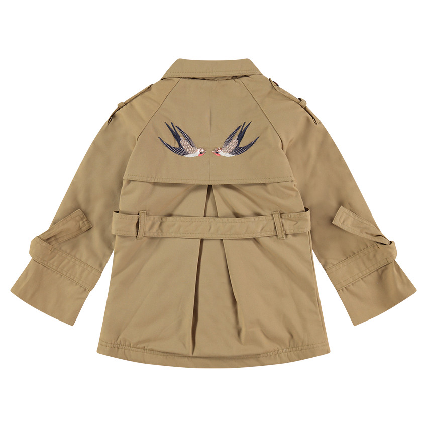 Καμπαρντίνα με επένδυση sherpa στο χρώμα της άμμου 