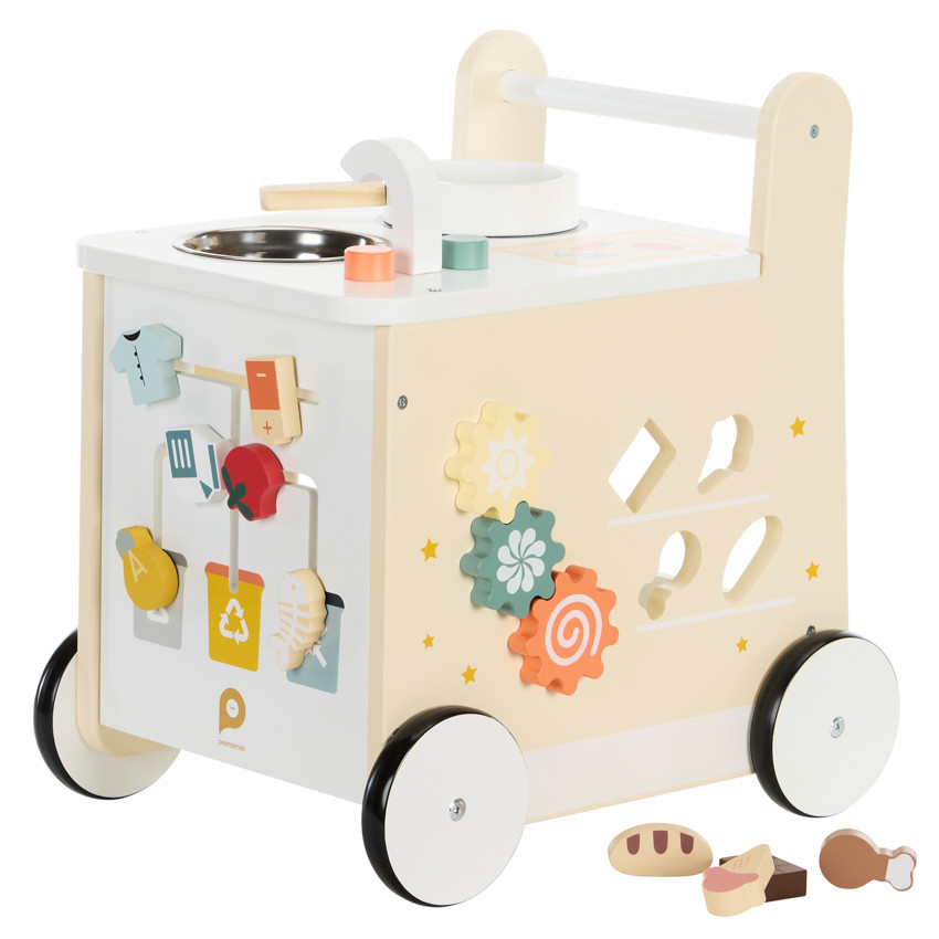 Ξύλινο καρότσι βάδισης Μαγειρεύω & Ανακυκλώνω 