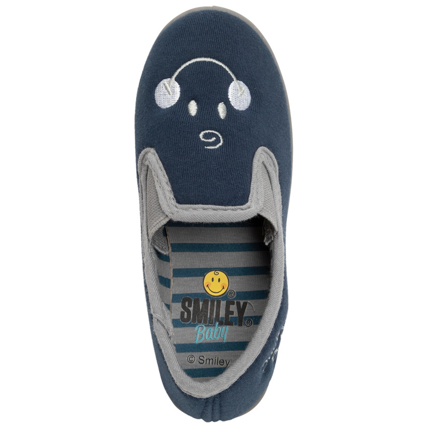 Chaussons bas motif brodé SmileyWorld pour bébé garçon 